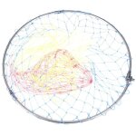 Filet de pêche rétractable portatif d'acier inoxydable grande tête de brailer fil de colle ronde maille ... Filet de pêche rétractable portatif d'acier inoxydable grande tête de brailer fil de colle ronde maille ...