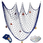 Filet de pche dcoratif avec coquilles filet de pche dcor pour dcoration murale de fte 78 x 39 pouces ...