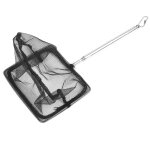 Filet de peche extensible avec manche en acier inoxydable et epuisette telescopique pour reservoirs et ...