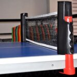 Filet de ping pong, filet de tennis de table rtractable pour intrieur et extrieur rouge noir