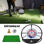 Filet a puces de golf pliable a trois couches, intérieur et extérieur, ensemble de mailles de pratique, ... Filet a puces de golf pliable a trois couches, intérieur et extérieur, ensemble de mailles de pratique, ...