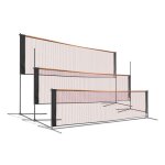 Filet sur pied multisport, mobile, 3 hauteurs 75 / 125 / 150cm tennis, soccer tennis, badminton, volley ...