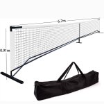 Filet de tennis portable en pvc robuste avec bordure clipable pour entranement et contact de balles ...