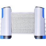 Filet de tennis de table r�tractable gris et bleu, parfait pour les tables de tennis de table, les bureaux, ...