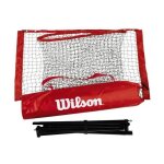 Filet de tennis - wilson - 20' - installation facile - etui de transport - id�al pour juniors