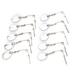 Fileur de pêche lames acier inoxydable jig spinner fil formes spinner pêche leurre appât cuillère swisseuse ... Fileur de pêche lames acier inoxydable jig spinner fil formes spinner pêche leurre appât cuillère swisseuse ...