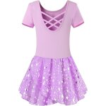 Filles ballet vtements robe manches courtes enfants robe de ballet justaucorps de danse manches longues ...