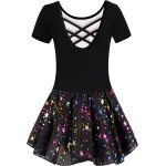 Filles ballet vtements robe manches courtes enfants robe de ballet justaucorps de danse manches longues ...