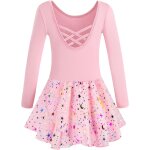 Filles ballet vtements robe manches courtes enfants robe de ballet justaucorps de danse manches longues ...