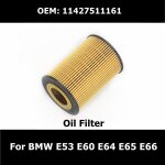 Filtre de cabine a charbon actif pour bmw, accessoire de voiture, grille d'huile, pour x5, e53, e60, ...