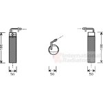 Filtre d�shydratant, climatisation nissan qashqai / qashqai + 2 de 02 / 2007 a aujourd'hui