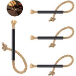 Fire rope ¿ paraffine de chanvre fait main ¿ tinder on a rope ¿ allume - feu naturels, prt a l'emploi ...