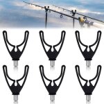 Fishing rod holder, 6 pieces head holder for fishing rod rest u - head rod holder m3 / 8 thread for carp ...