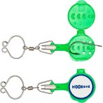 Fishing tackle for tie knots line cutter cover hooks on travel rod fully rigged safely for saltwater ...