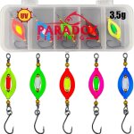 Fishing twister spinner trout spoons 3. 5g set of 5 for trout fishing