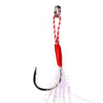 Fixation d'hameon en acier a haute teneur en carbone avec double paire d'pines, accessoires de plumes, ...