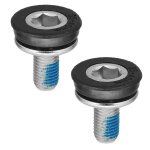 Fixation pedalier & manivelle vis m8 avec cache plastique (paire)