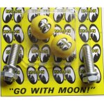 Fixation de plaque moon eyes jaune mooneyes auto moto usa