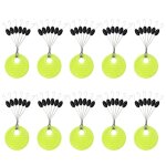 Flotteur naren caoutchouc noir pour pche a la mouche, lot de 60 pices de 10 - type olive l