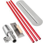 Flotteur a taureau - duoku - flotteur a bton 900x200mm - outil a ciment - avec poteaux - poigne de ...