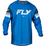 Fly racing kinetic prix 2024 maillot de motocross, blanc - bleu, taille m pour hommes