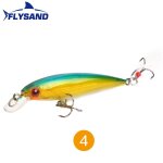 Flysand - leurre méné rigide de type poisson nageur, appât eljaponais avec hameçon, 90mm, 7, 2g, 1 pièce ... Flysand - leurre méné rigide de type poisson nageur, appât eljaponais avec hameçon, 90mm, 7, 2g, 1 pièce ...