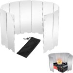 Foldable aluminium windscreen, camping windshield, outdoor camping windshield, windproof cover for folding ...