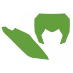 Fonds de plaque blackbird vert sherco se / se - f Fonds de plaque blackbird vert sherco se / se - f