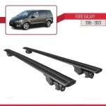 Barres de toit - ford - galaxy 2015 - 2023 - aluminium - noir - verrouillable