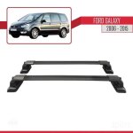 Compatible avec ford galaxy (mk3) 2006 - 2015 ace - 3 barres de toit railing porte - bagages de voiture ...