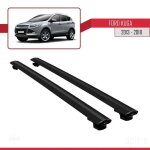 Barres de toit - ford - kuga 2013 - 2018 - basic mod�le - noir - aluminium - charge < 300kg