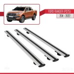 Barres de toit - ford - ranger 2011 - modèle basic - aluminium - 3 pièces - gris Barres de toit - ford - ranger 2011 - modèle basic - aluminium - 3 pièces - gris