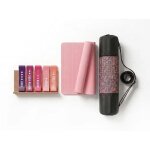 Fortnixx kit yoga 3 - en - 1 rose : tapis antid�rapant 173 x 61 cm, 5 bandes de r�sistance et sac de ...