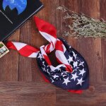 Foulard carr de cyclisme, design de surjet coupe - vent unisexe mode drapeau amricain rayures imprim ...