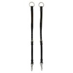Fourche de martingale elastique et crochet double br equitation cob mixte noir