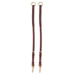 Fourche de martingale elastique et crochet double br equitation full mixte marron