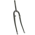 Fourche vtt 26'' rigide cintree acier chrome avec tasseaux pivot filete 22, 2mm - 1 (230mm - filet� sur ...