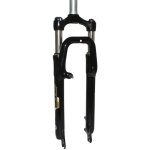 Fourche vtt 27. 5 zoom 386mlo a ressort noir reglable - blocable deb. 60mm pivot lisse 296mm 1''1 - 8 ...
