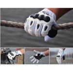 Fox bomber la fibre de carbone moto off - road racing gants - blanc - l