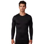 Fox tecbase ls baselayer chemise fonctionnelle, noir, taille m pour hommes