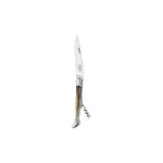 G. david 62912 couteau laguiole, lame acier 12c27, tire - bouchon), manche 12 cm façon corne blonde G. david 62912 couteau laguiole, lame acier 12c27, tire - bouchon), manche 12 cm façon corne blonde