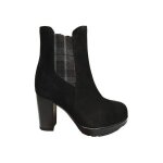 Gabor bottes zippes en cuir velours noir pour femmes 38