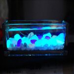 Galets artificiels lumineux qui brillent dans la nuit, ornement pour aquarium de jardin, mat�riel de ...