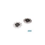 Galet derailleur atoo 6 / 7 / 8v. roulements alu argent (x2)