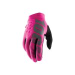 Gants 100% femme rose / noir brisker l