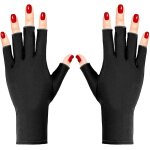 Gants de protection uv pour lumi�re uv / lampe uv 1 paire noir
