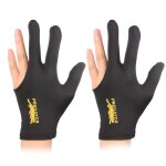 Gants de billard brodés en lycra a 3 doigts, 2 pièces, pour hommes et femmes, unisexe, queue de billard ... Gants de billard brodés en lycra a 3 doigts, 2 pièces, pour hommes et femmes, unisexe, queue de billard ...