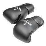 Gants de boxe – cuir synthétique – noir – 12 oz Gants de boxe – cuir synthétique – noir – 12 oz