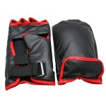 Gants de boxe en cuir pu, 1 paire, antichoc, respirant, sport, jeu, kickboxing, sanda, tampons de poinonnage ...