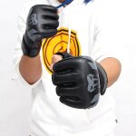 Gants de boxe demi - doigt, mitaines sanda karat� sac de sable tkd protecteur pour boxeo mma muay thai ...